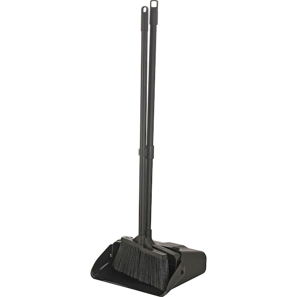 Global Industrial Upright Dust Pan & Lobby Broom Combo Kit 261790 - main